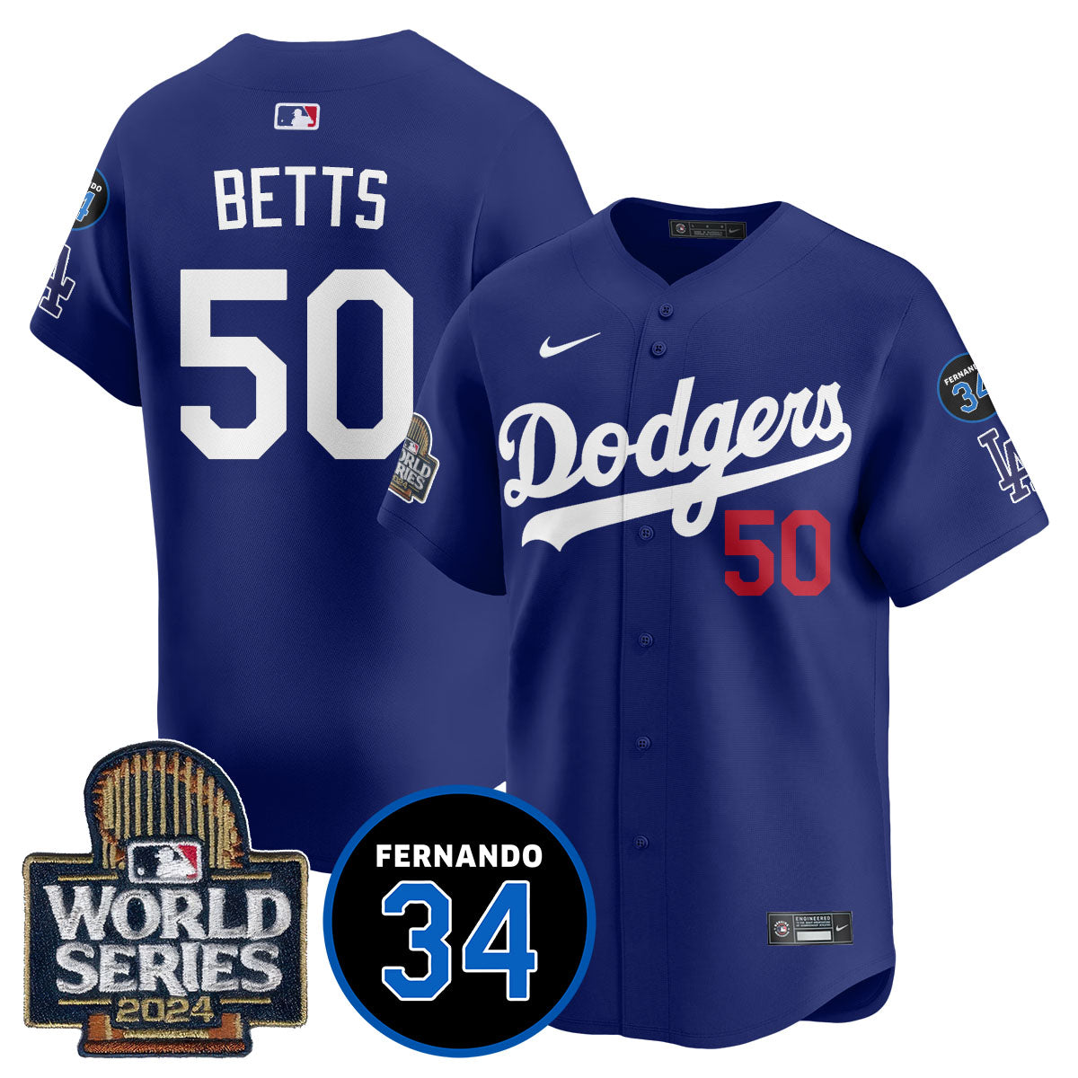 Dodgers Fernando Valenzuela Memorial Jersey - Stitched