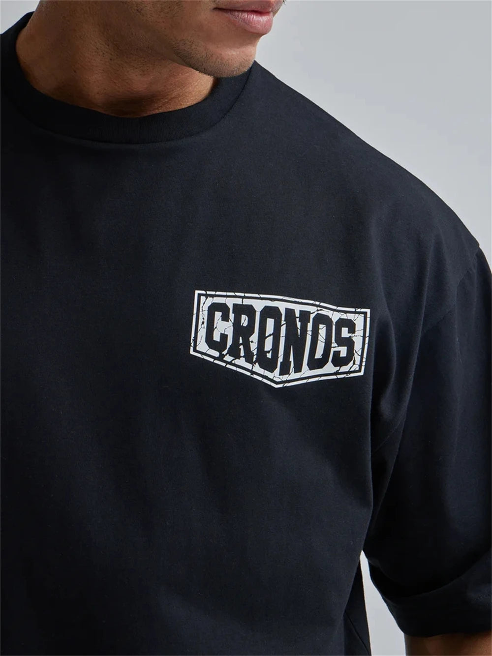 Summer New Men T-shirts Sports Leisure Cotton Round Neck Oversized T-shirt Fashion Men Clothing Gym Running Training Sportswear