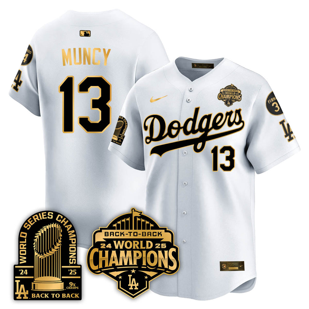 LAD 2025 World Series Champions Jersey - 9x Champs - Stitched