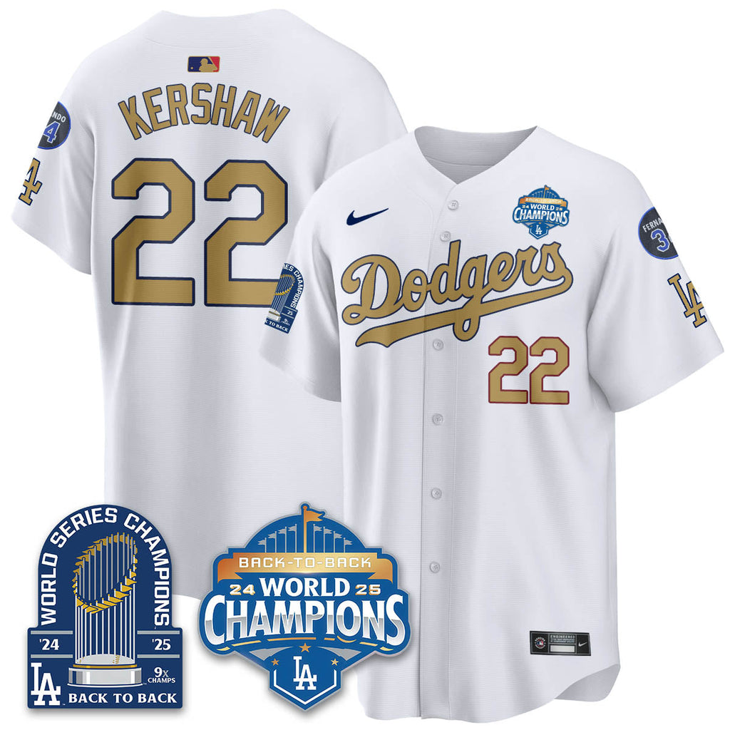LAD 2025 World Series Champions Jersey - 9x Champs - Stitched