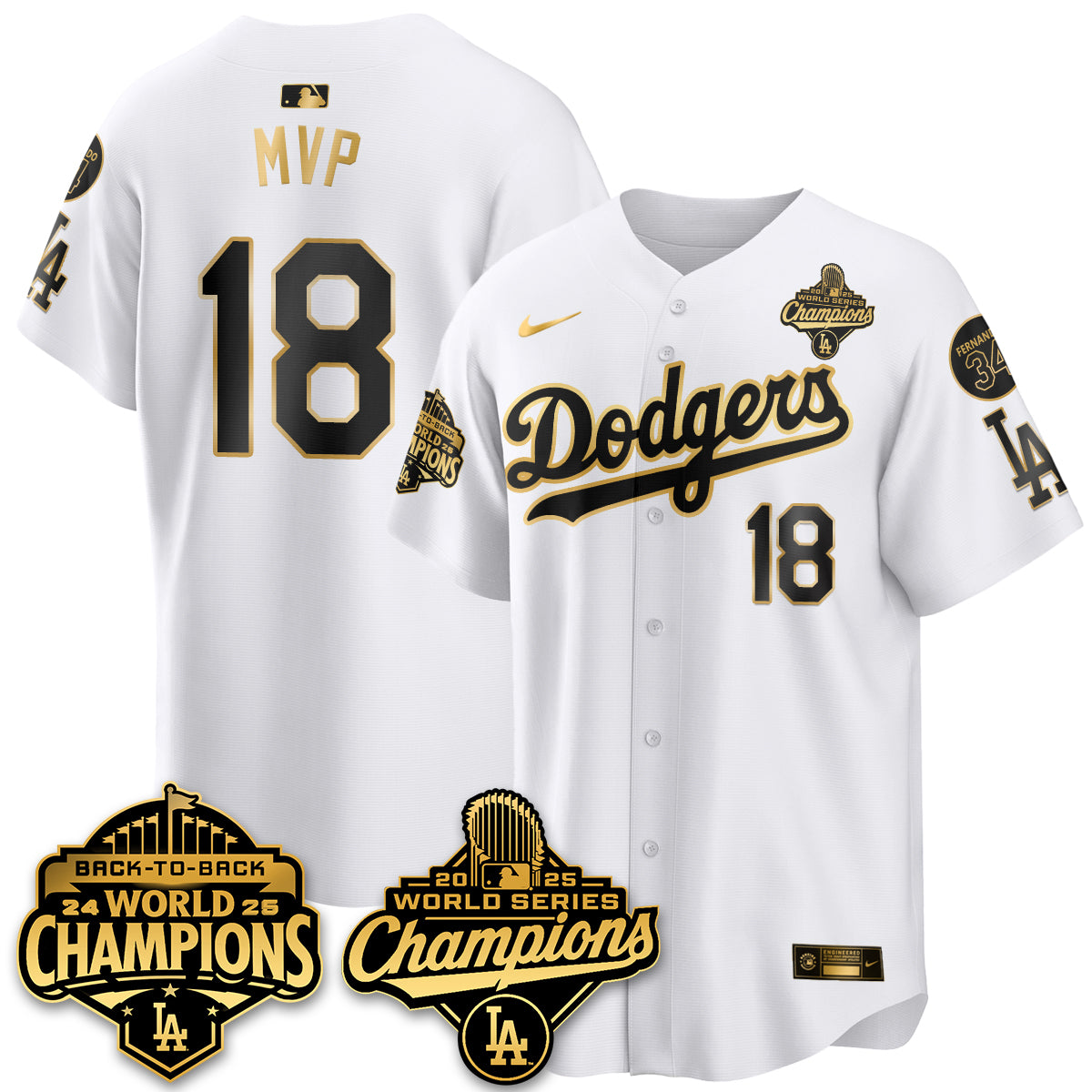 LAD 2025 World Series Champions Jersey - Stitched N2