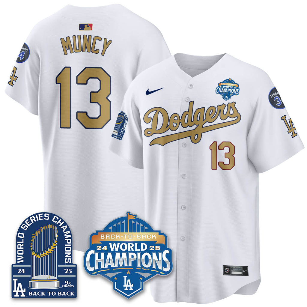 LAD 2025 World Series Champions Jersey - 9x Champs - Stitched