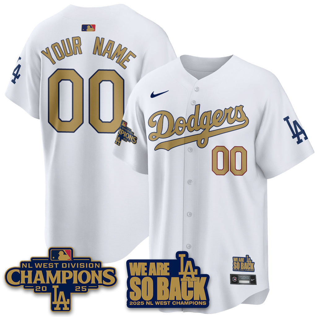 LAD 2025 NL West Division Champions Jersey - Stitched