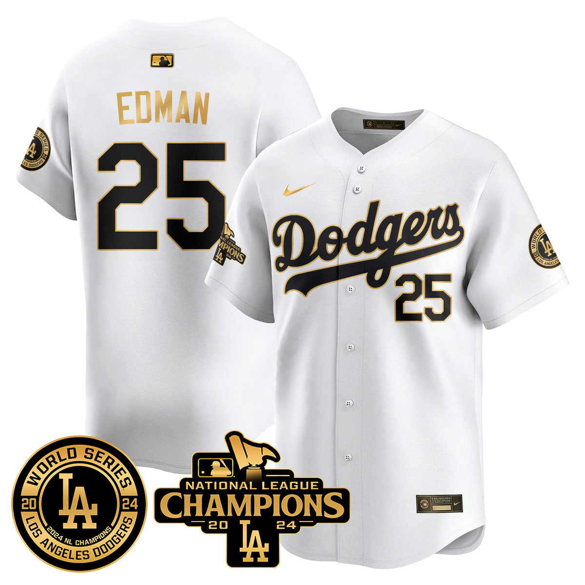 LAD World Series NL Champions Jersey - Stitched