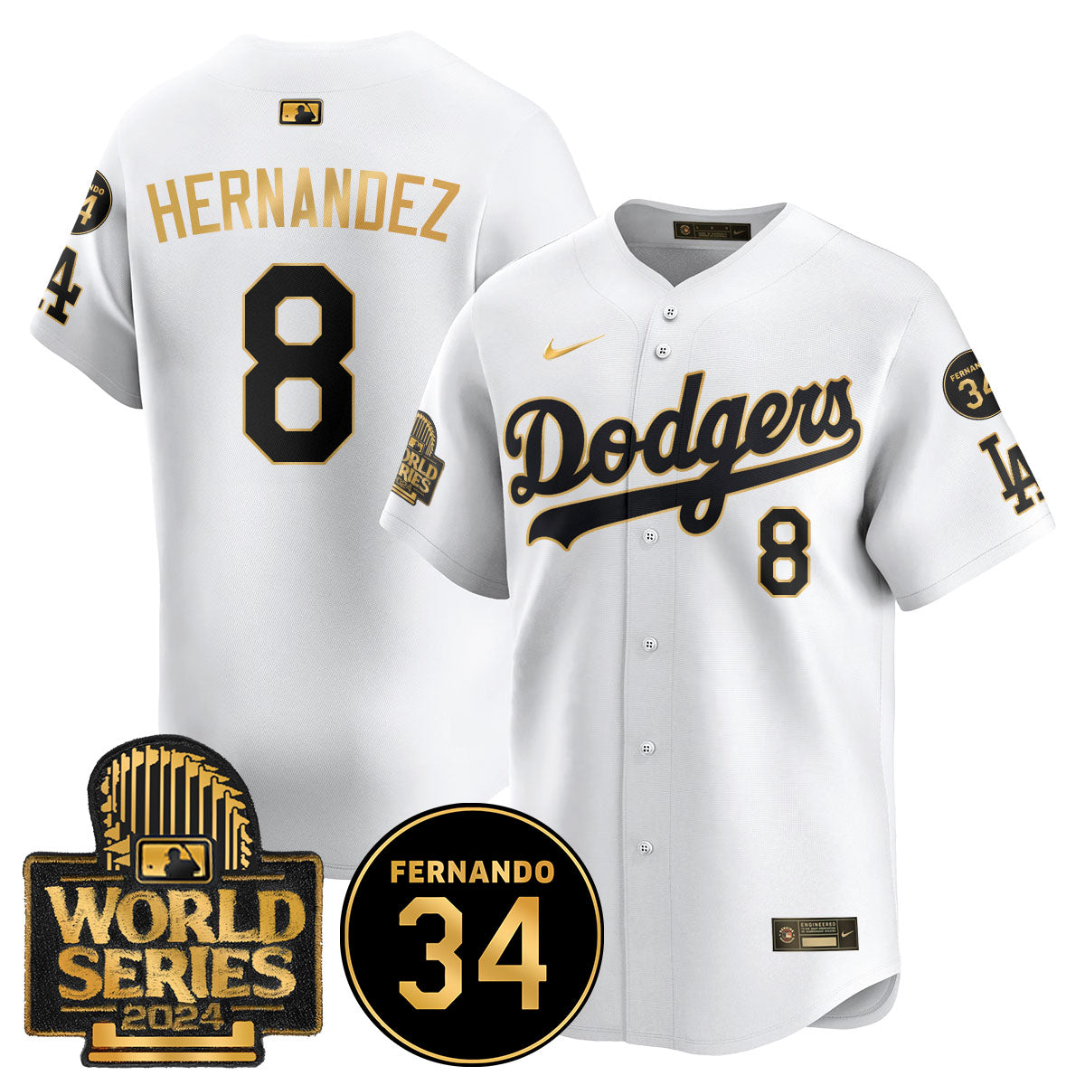 Dodgers Fernando Valenzuela Memorial Jersey - Stitched