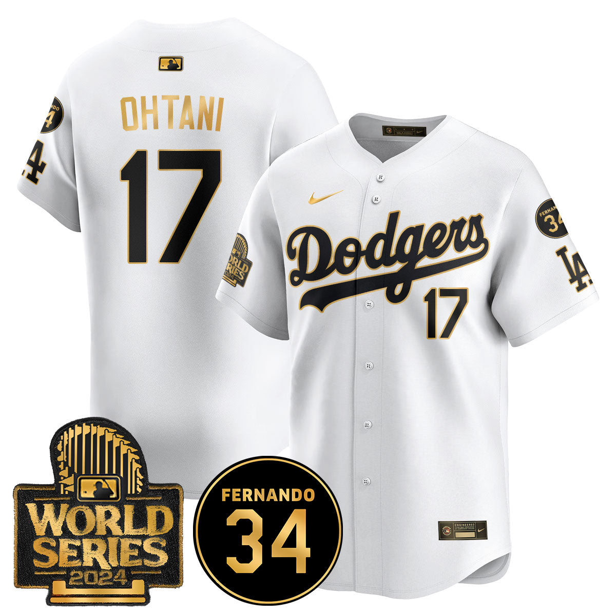 Dodgers Fernando Valenzuela Memorial Jersey - Stitched