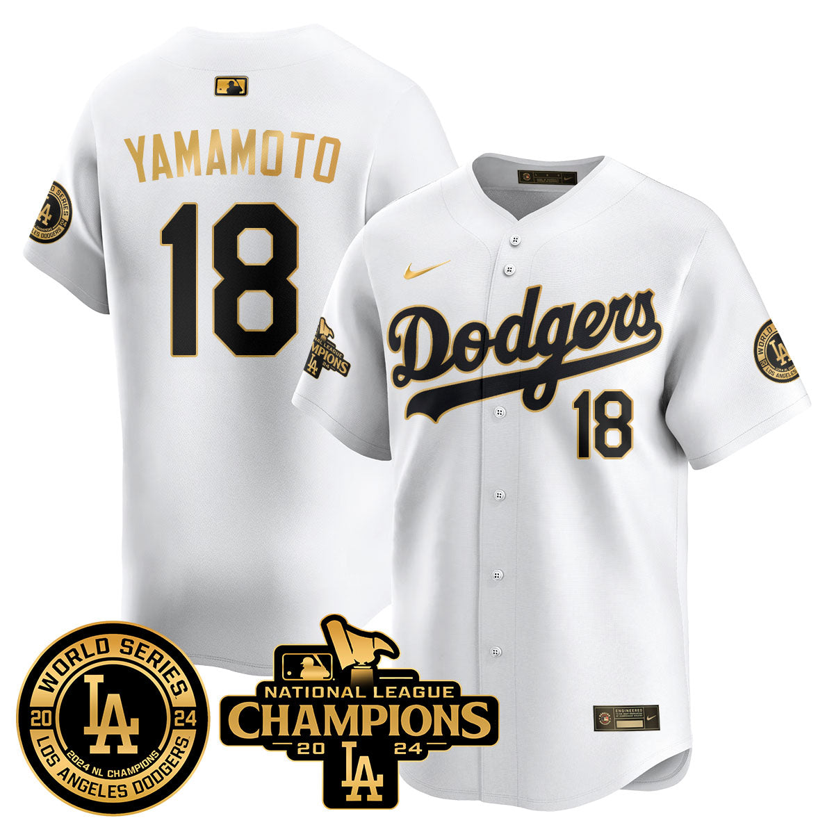 LAD World Series NL Champions Jersey - Stitched