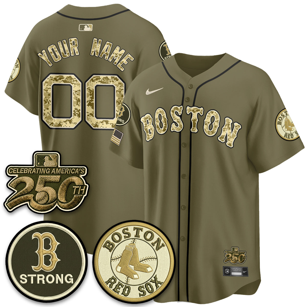 BOS 2026 Armed Forces Day Custom Jersey V2 - Stitched