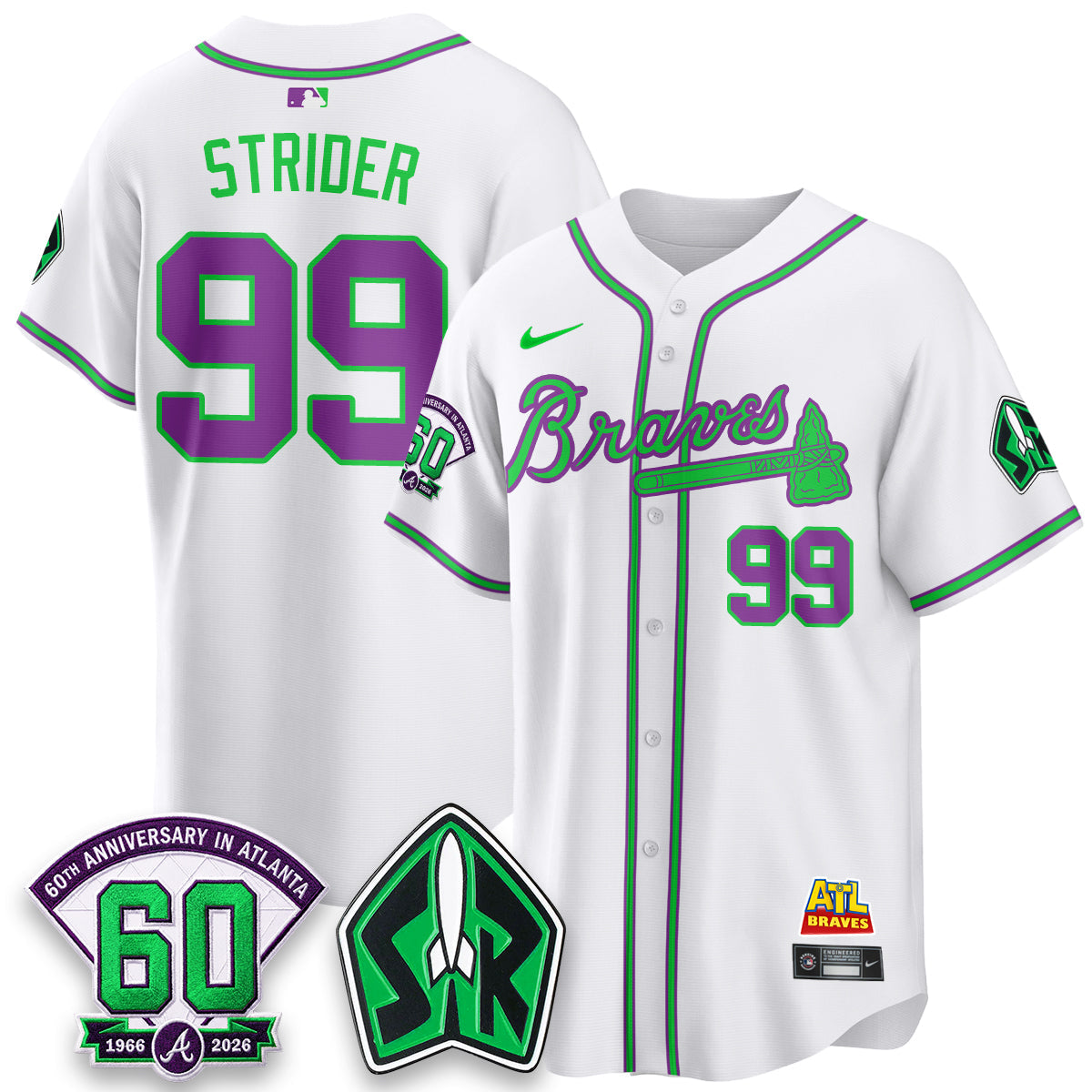 ATL 60th Anniversary Space Ranger Edition Vapor Limited Jersey - All Stitched