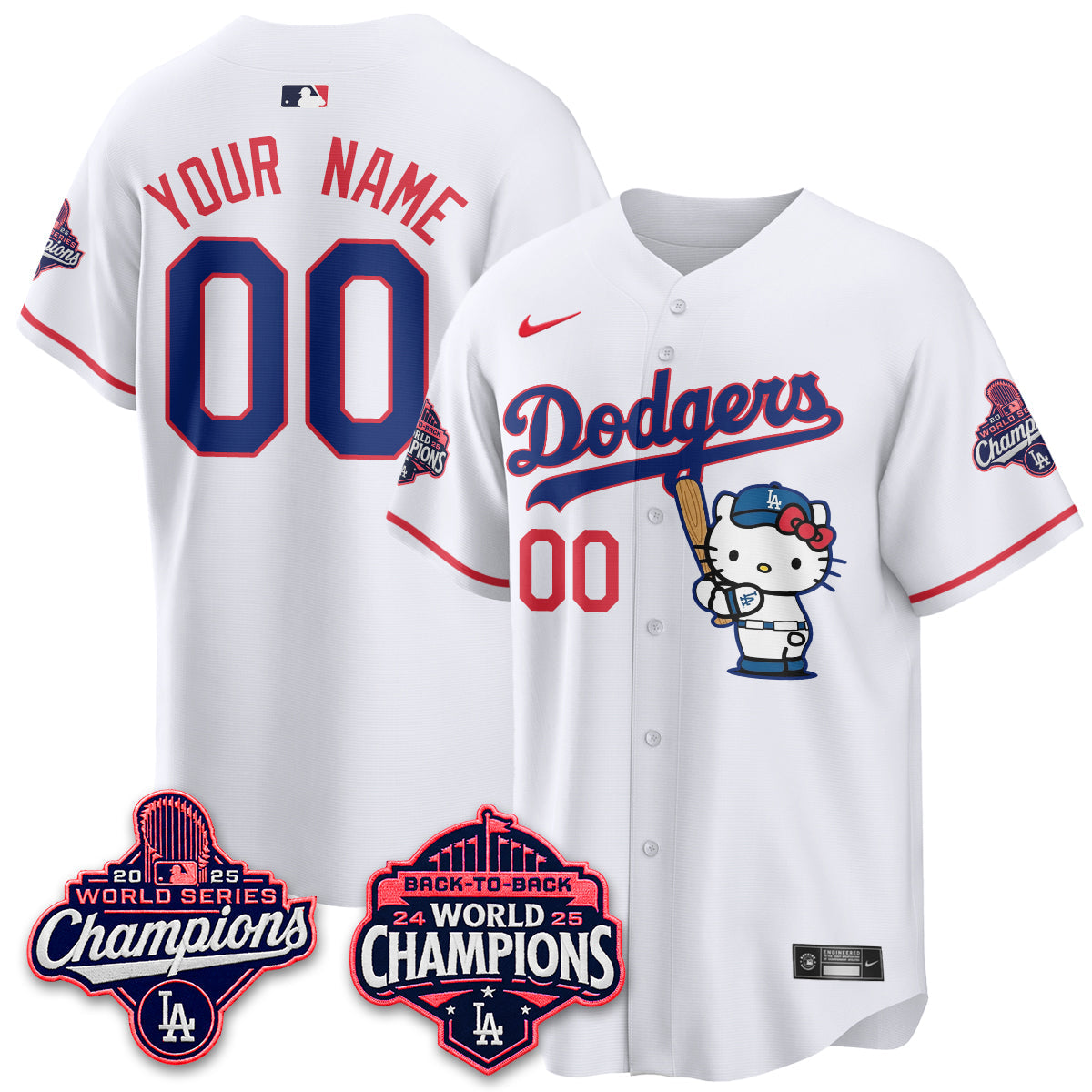 LAD x Hello Kitty Night 2026 Vapor Custom Jersey - All Stitched