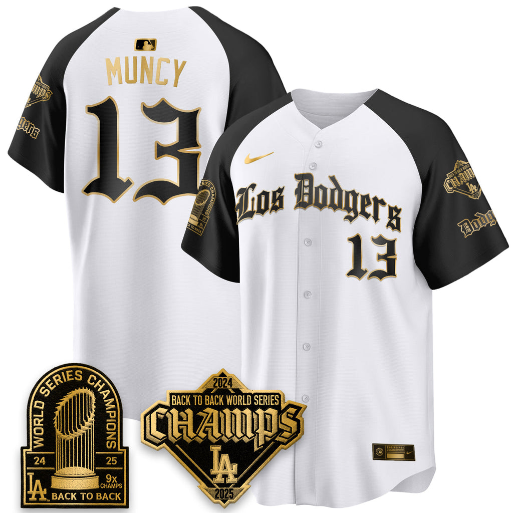 LAD World Series Champions B2B Patch Vapor Premier Limited Gothic Edition Jersey - Stitched