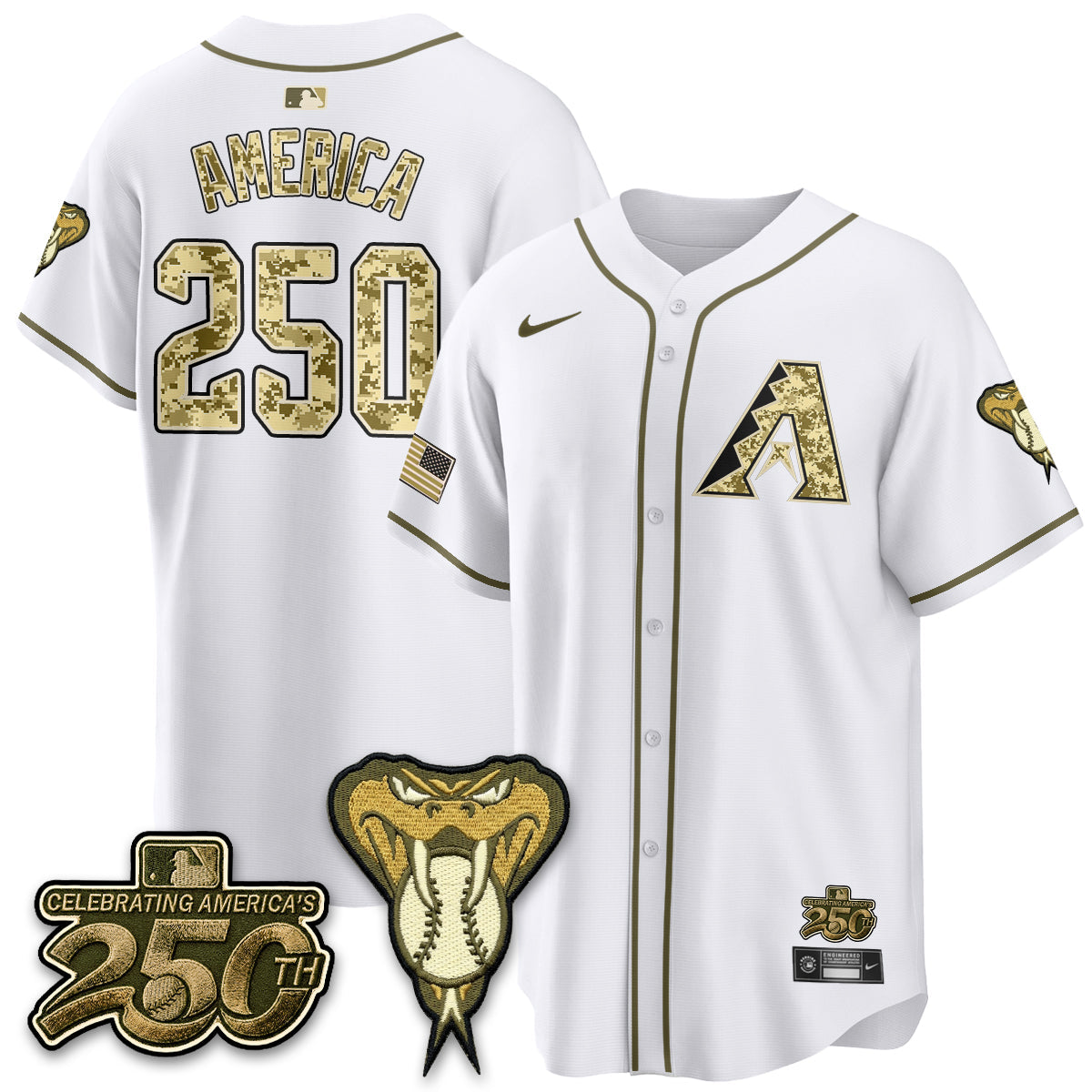 ARI Salute to Service 2026 Vapor Premier Limited Jersey - All Stitched