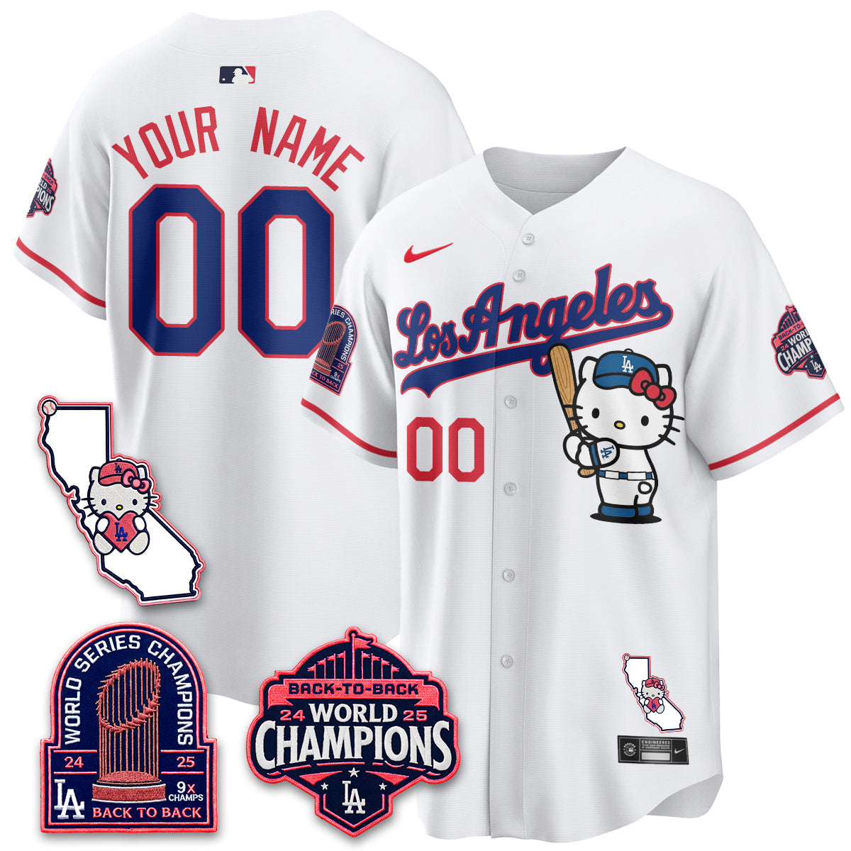 LAD x Meow KT 2026 Vapor Custom Jersey - All Stitched - V4