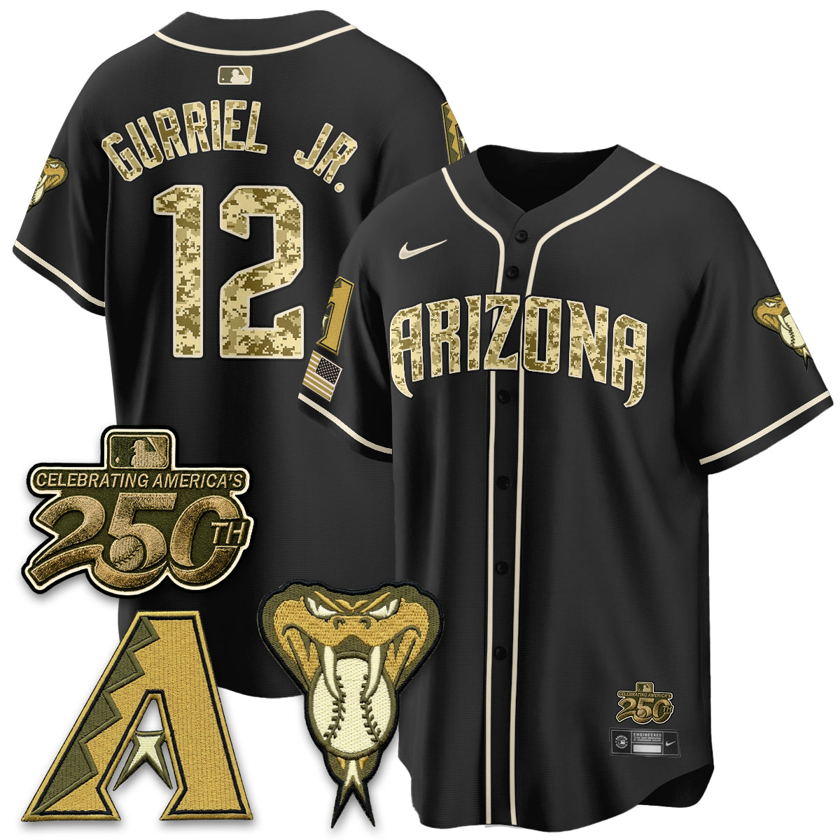ARI Salute to Service 2026 Vapor Premier Limited Jersey - All Stitched