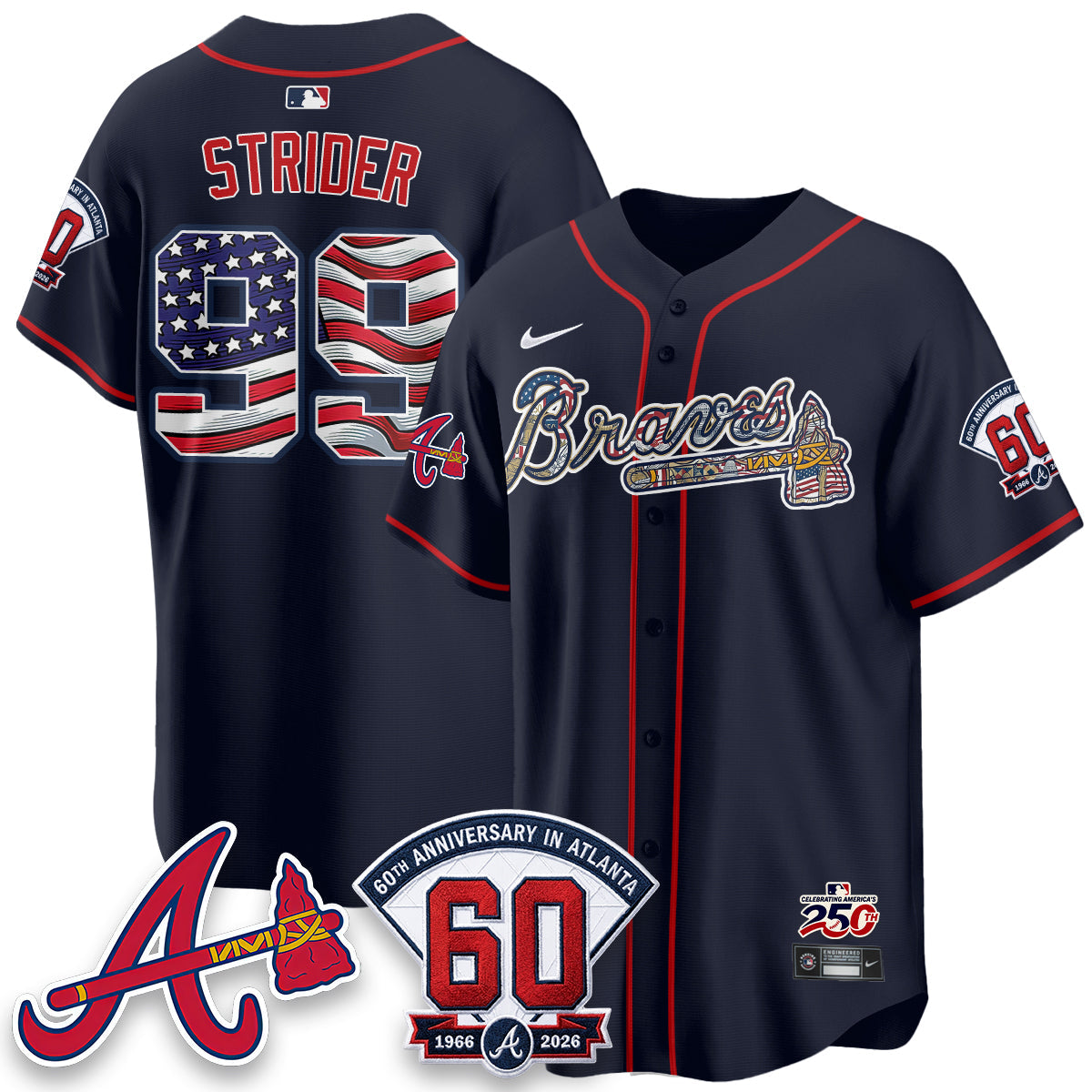ATL 2026 Independence Day USA Vapor Limited Jersey - Stitched