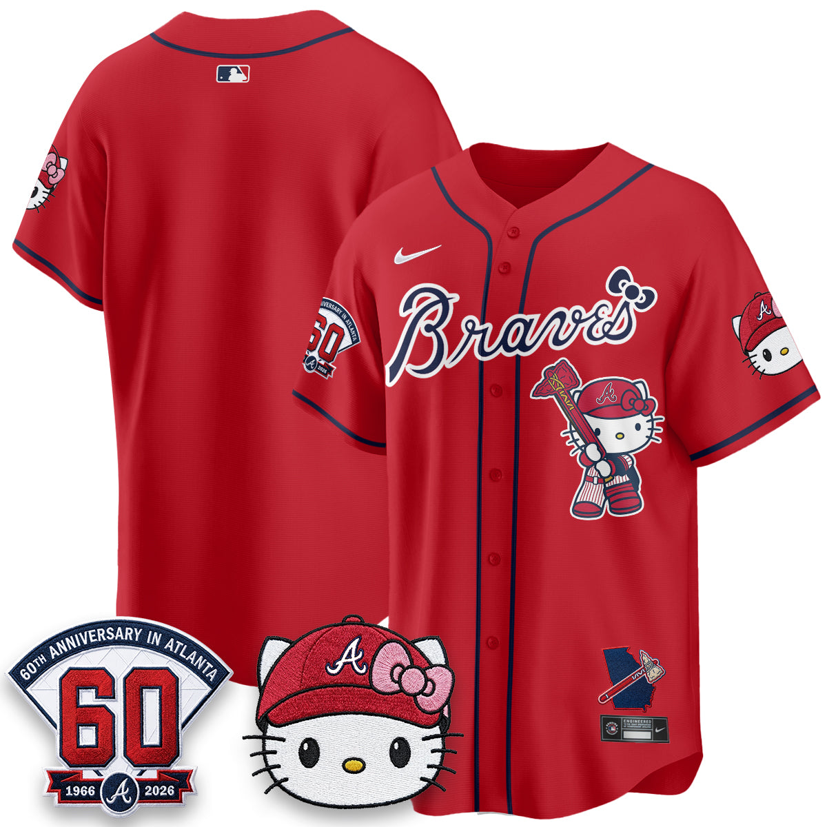 ATL x Meow KT 2026 Limited City Connect Jersey - Stitched