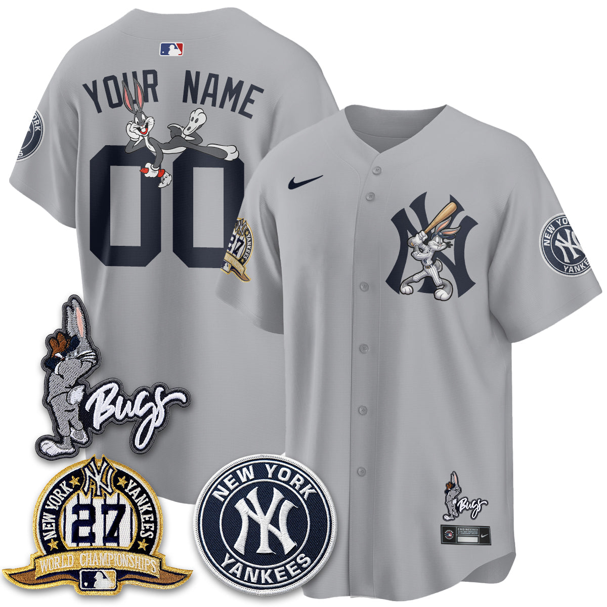 NYY Bunny Vapor Limited Custom Jersey - All Stitched