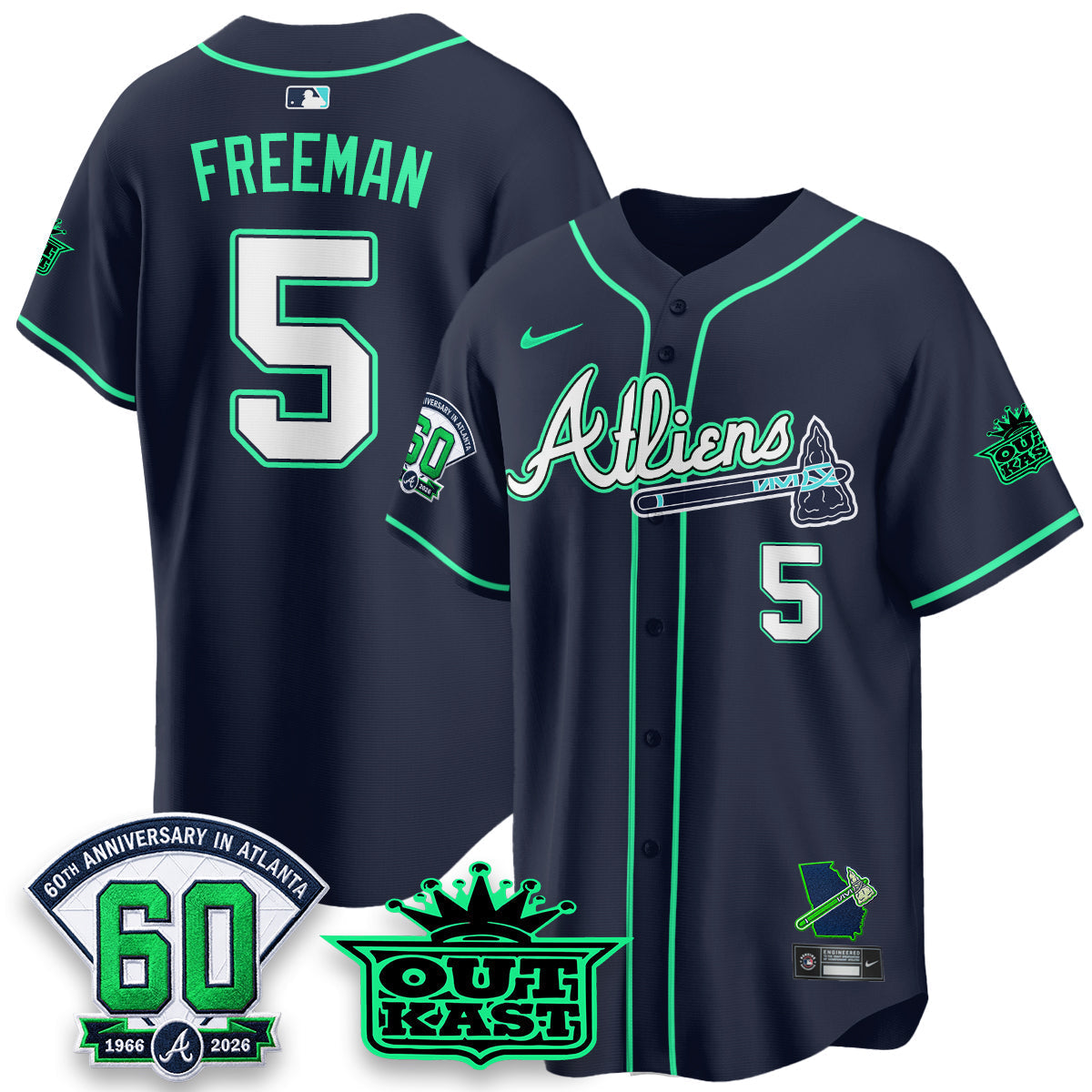ATL x Atliens Cool Base Galaxy Version Jersey - Stitched (28)