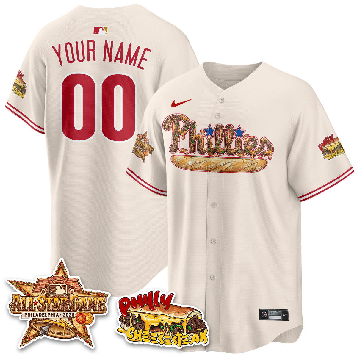 PHI Cheesesteak Edition Vapor Limited Custom Jersey - Stitched