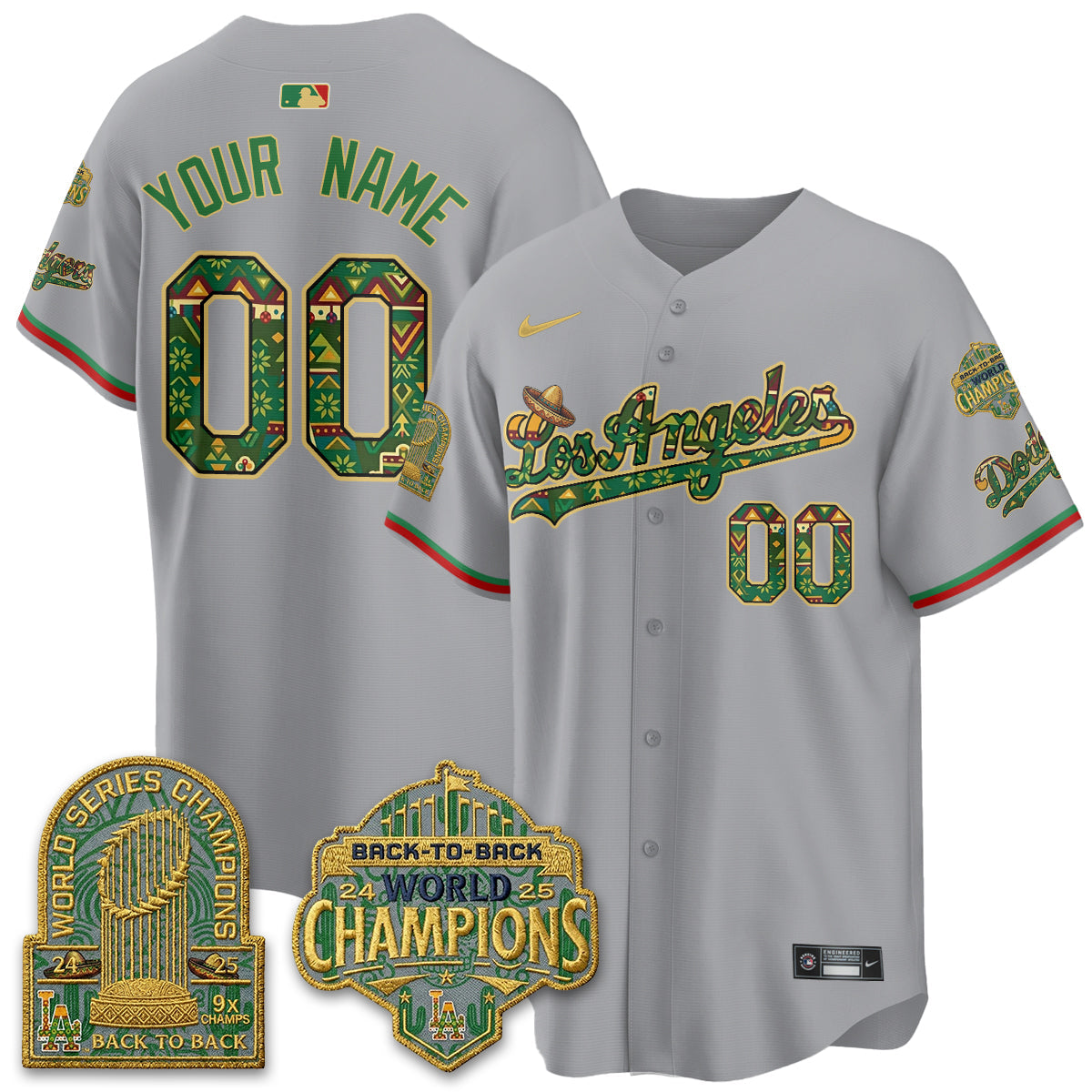 LAD x Mexican Heritage “Let’s Fiesta!” 2026 Limited Vapor Custom Jersey - All Stitched
