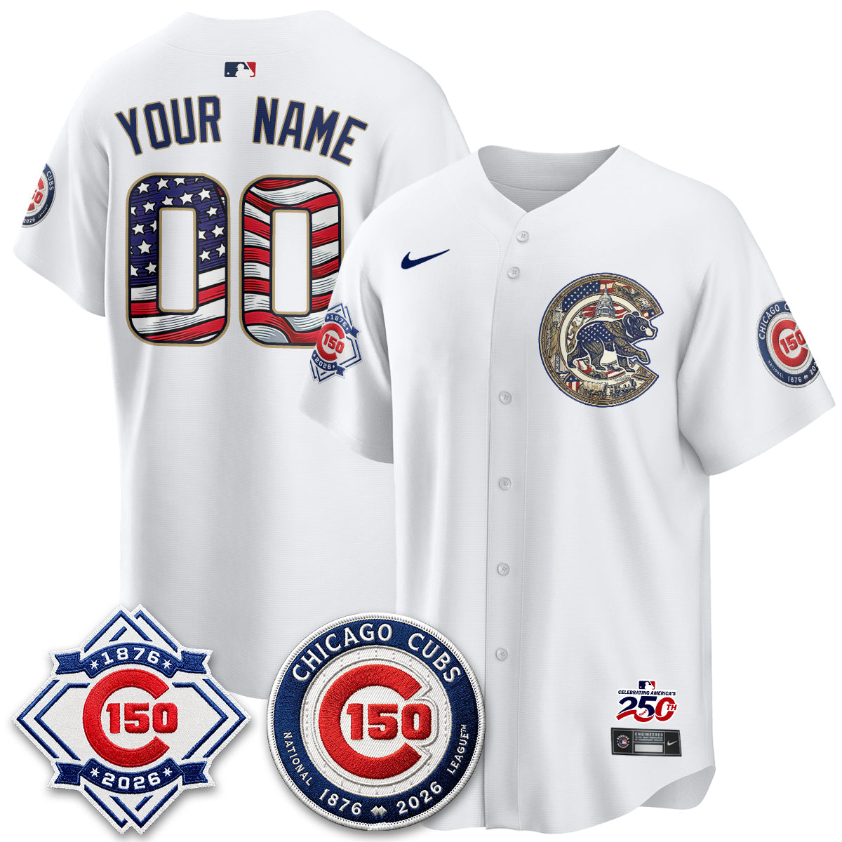 CHC 2026 Independence Day USA Vapor Limited Custom Jersey - Stitched