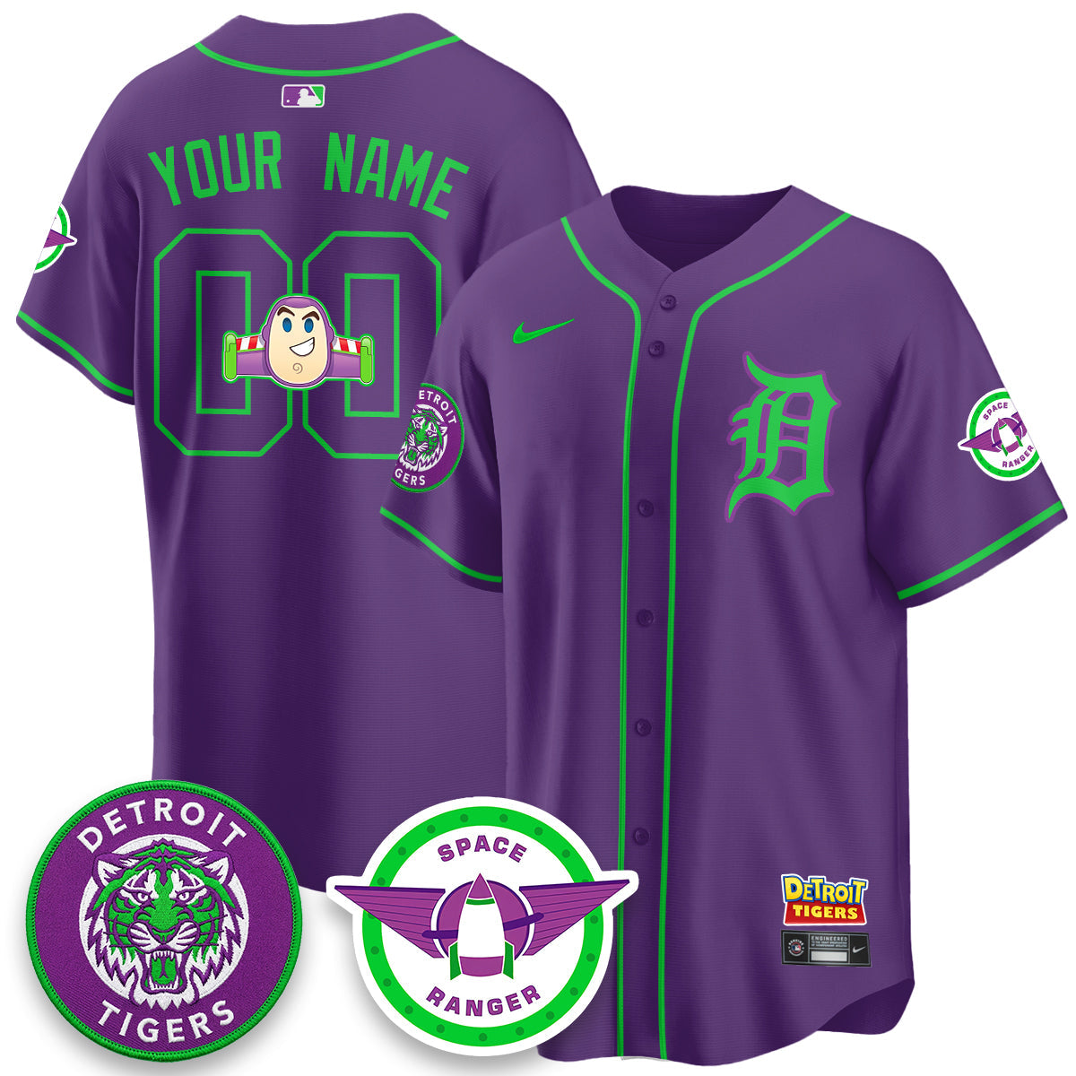 DET 2026 Space Ranger Edition Vapor Limited Custom Jersey - Stitched