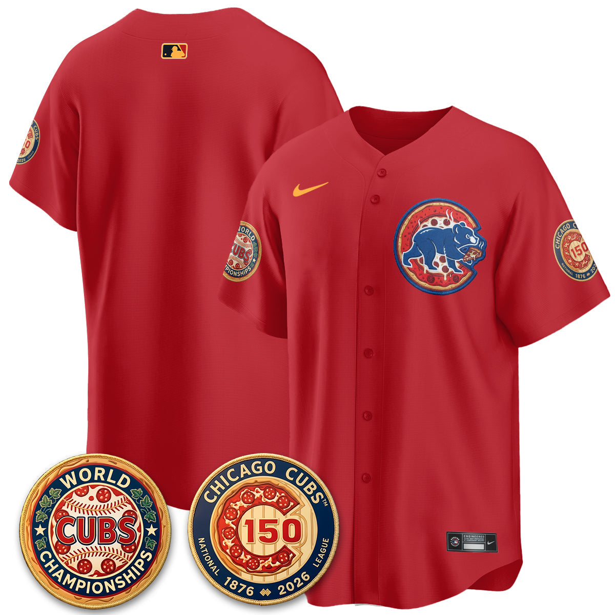 CHC Deep Dish Pizza Vapor Limited Royal Jersey - Stitched