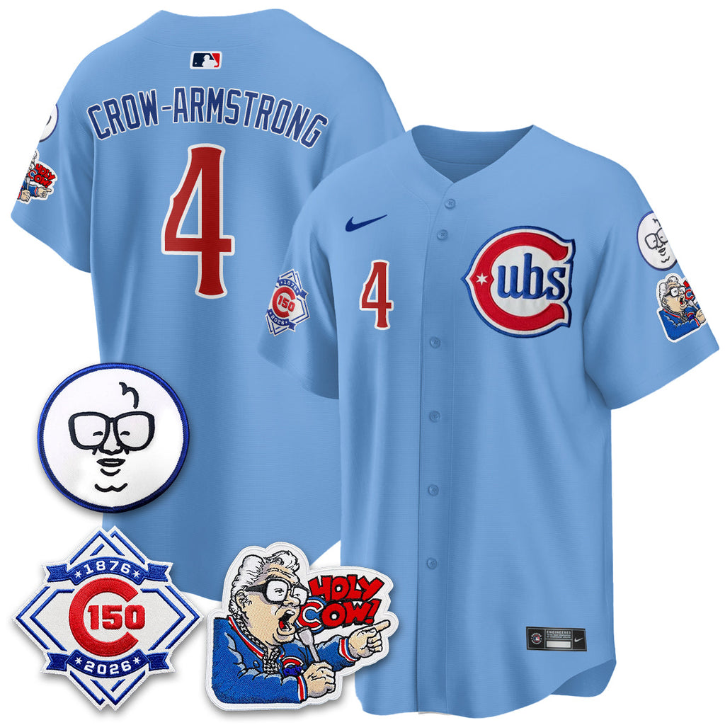 CHC 150th Anniversary Harry Caray Holy Cow Vapor Premier Limited Jersey - Stitched V2