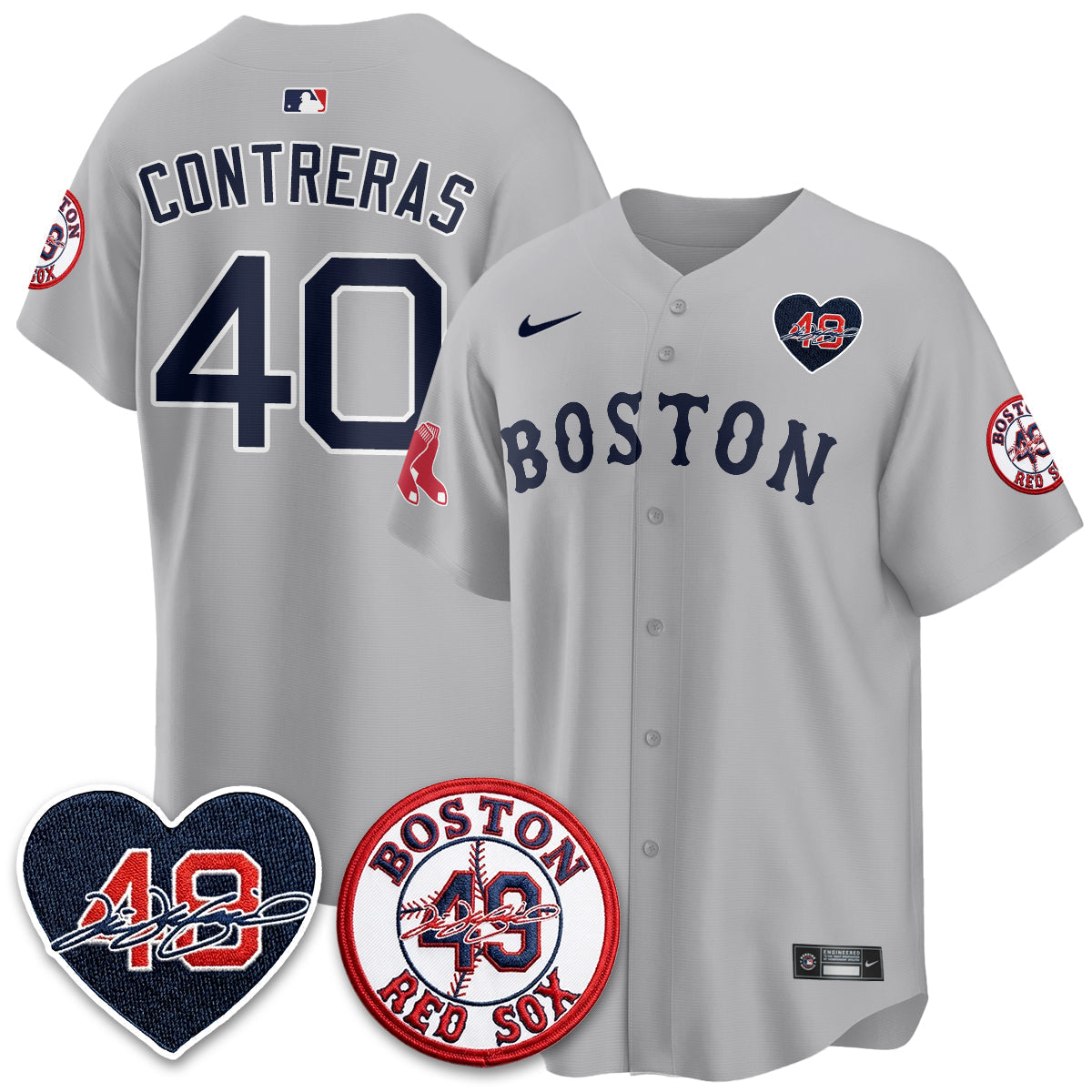 BOS Tim Wakefield Memorial Patch Vaper Premier Limited Jersey - All Stitched