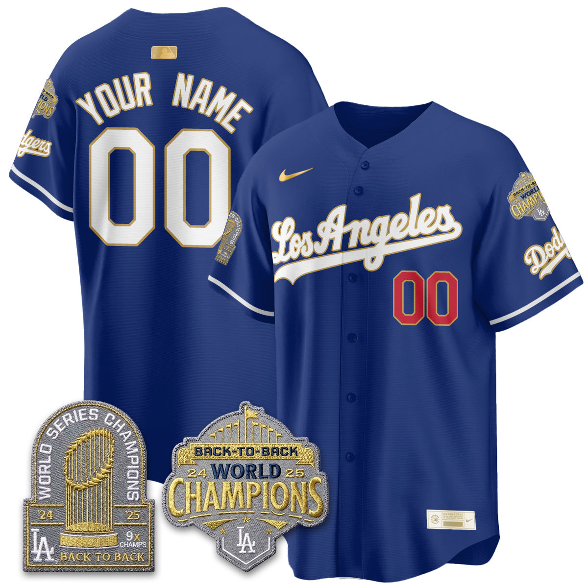 CUSTOM LAD Gold Collection Vapor Limited Jersey - 9x & B2B Champs - Stitched
