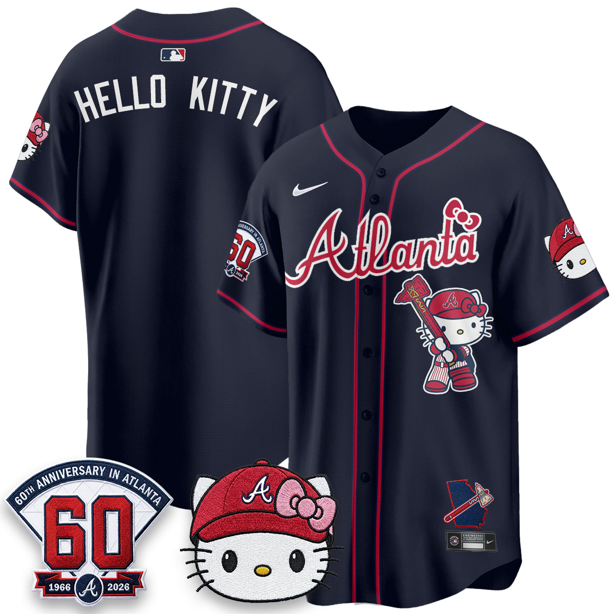 ATL x Meow KT 2026 Limited City Connect Jersey - Stitched
