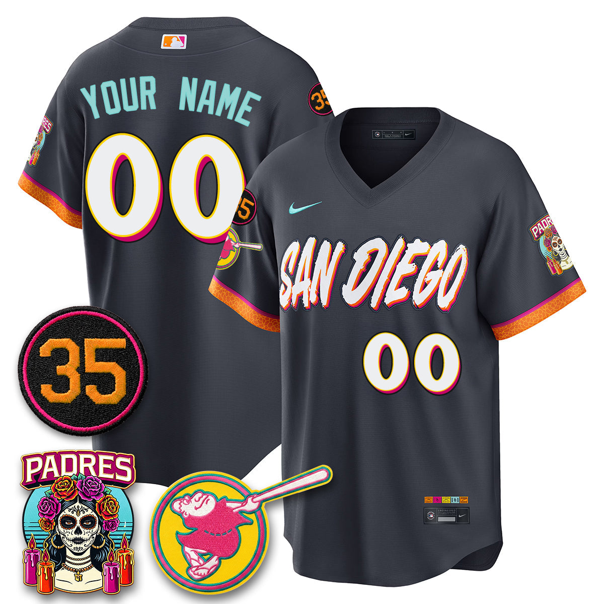 SD 2026 City Connect Vapor Limited Custom Jersey - All Stitched V3