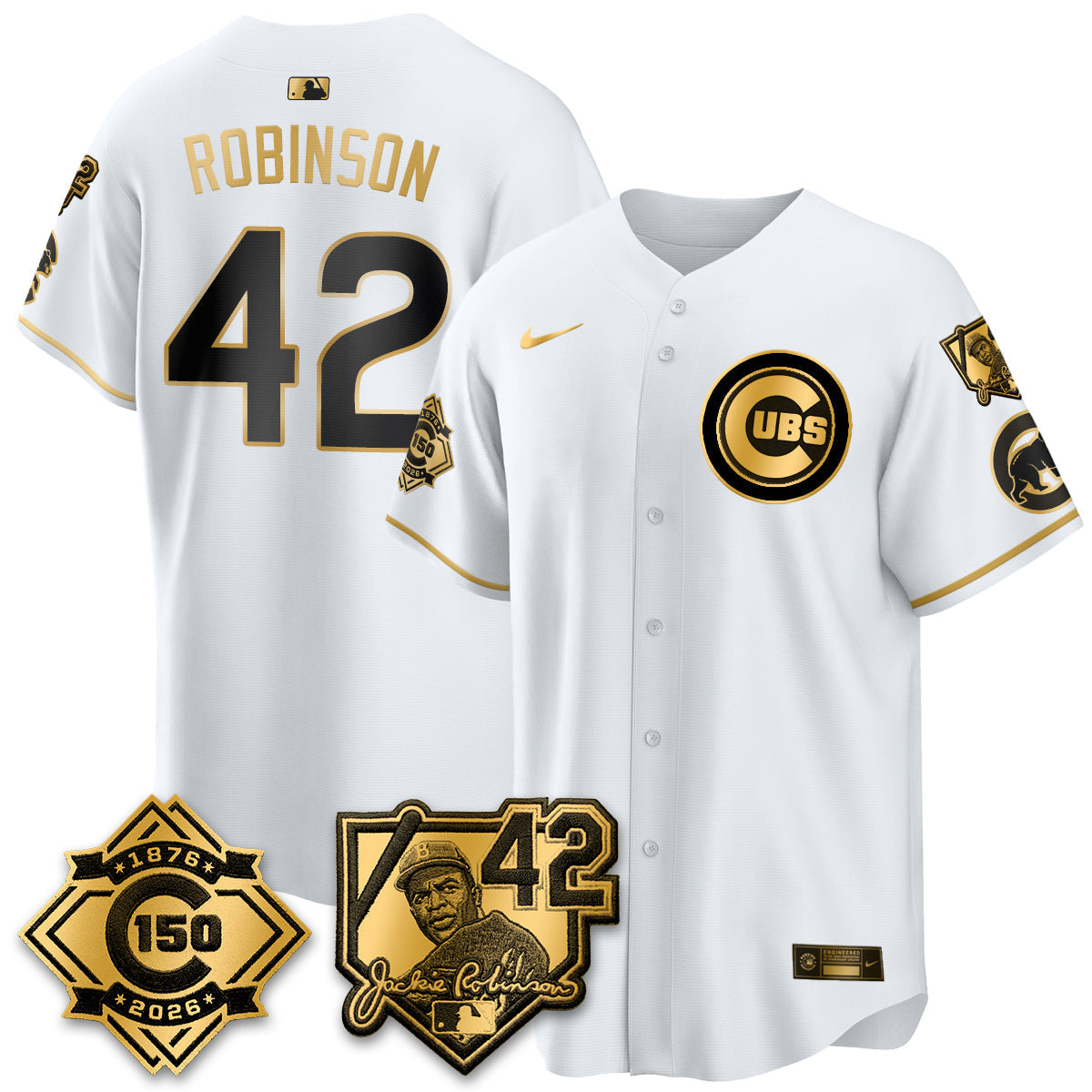 CHC 150th Anniversary & Jackie Robinson Day Patch Vapor Premier Limited Jersey - Stitched