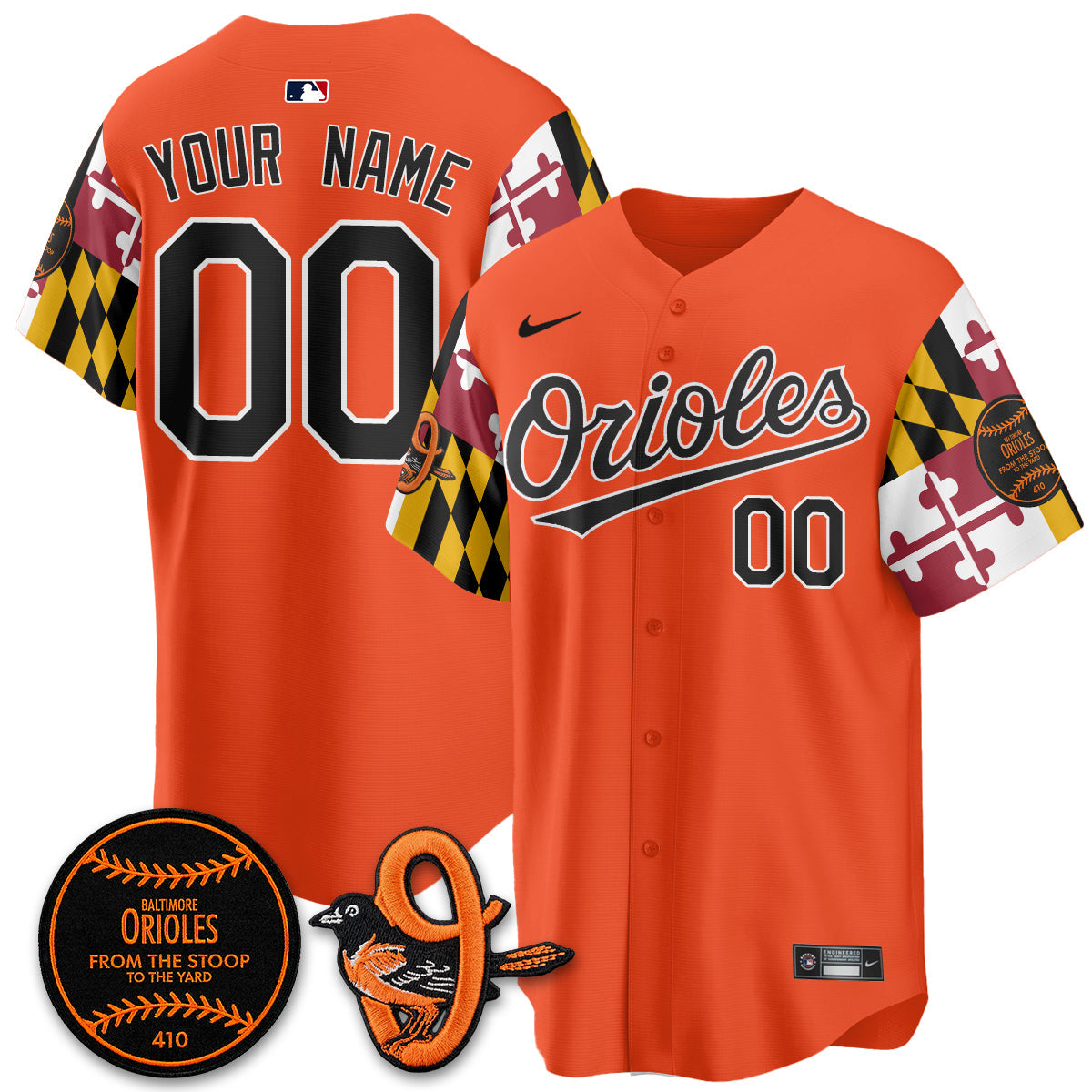 BAL 2026 x Maryland State Flag Vapor Custom Jersey - All Stitched V2