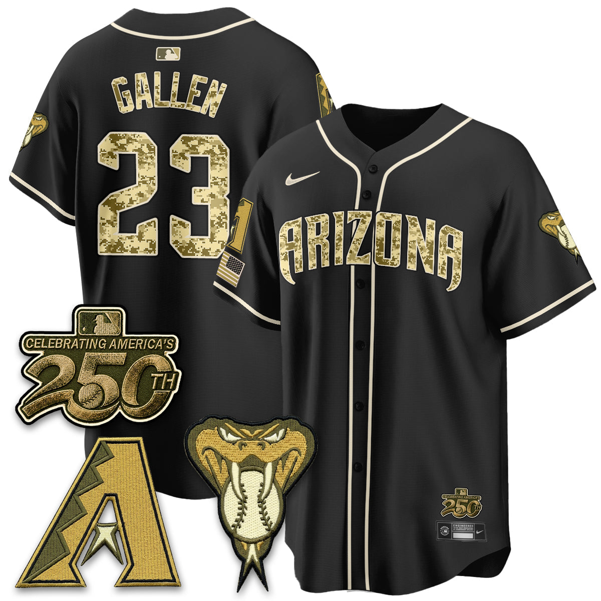 ARI Salute to Service 2026 Vapor Premier Limited Jersey - All Stitched