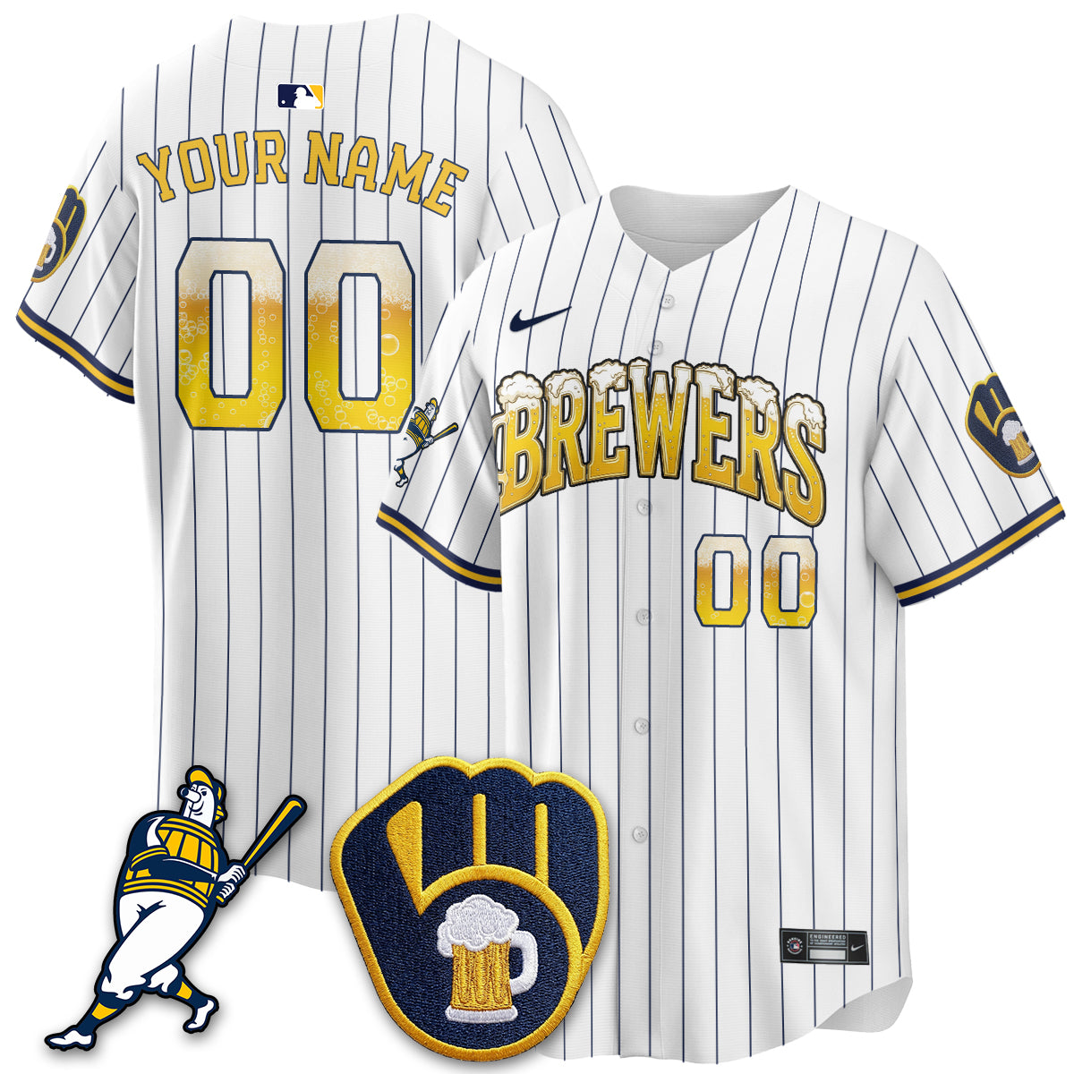 MIL "Pitcher & Pint" Edition Vapor Limited Custom Jersey - Stitched (2)