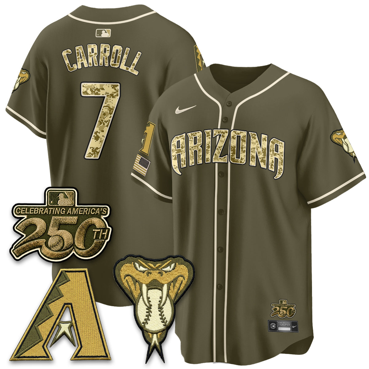 ARI Salute to Service 2026 Vapor Premier Limited Jersey - All Stitched