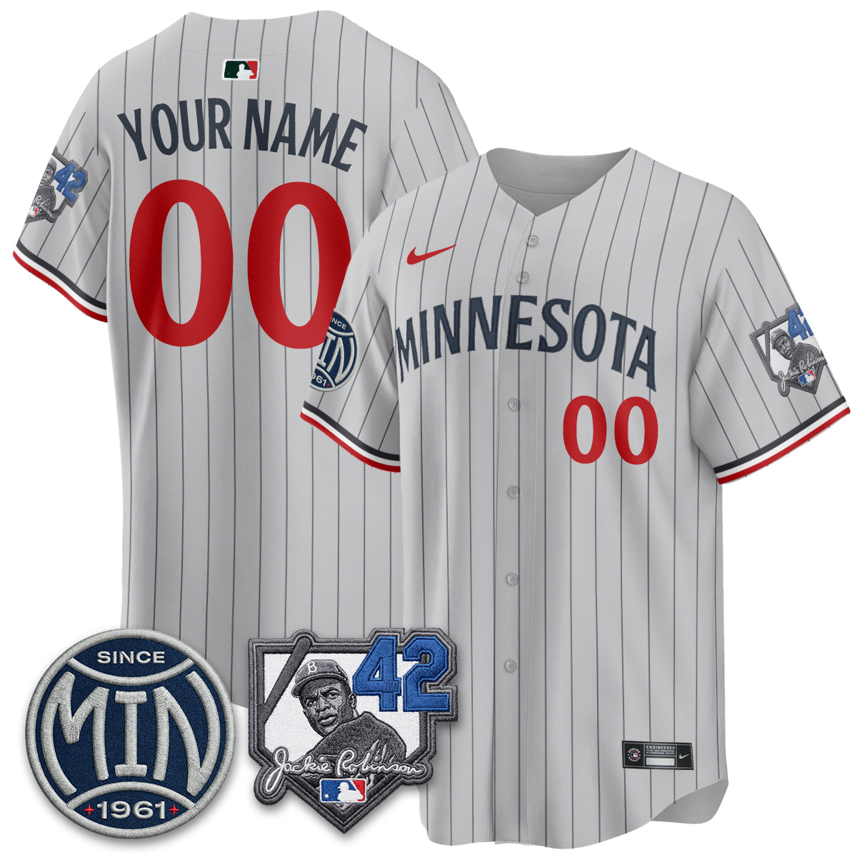MIN 2026 Jackie Robinson Day Vapor Limited Custom Jersey - All Stitched