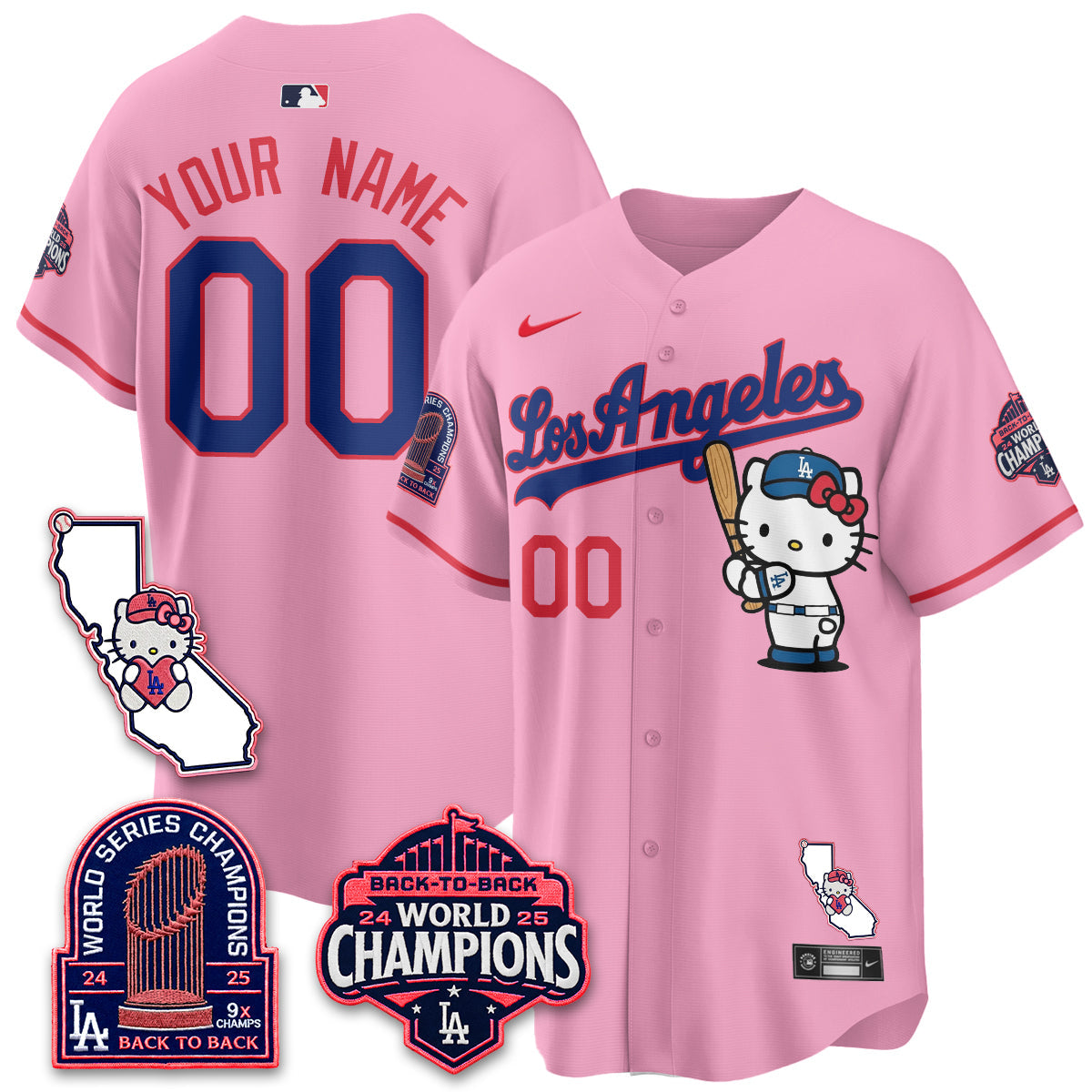 LAD x Meow KT 2026 Vapor Custom Jersey - Stitched - V4