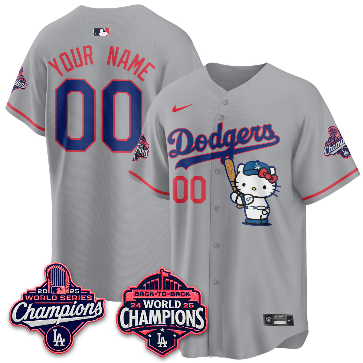 LAD x Hello Kitty Night 2026 Vapor Custom Jersey - All Stitched