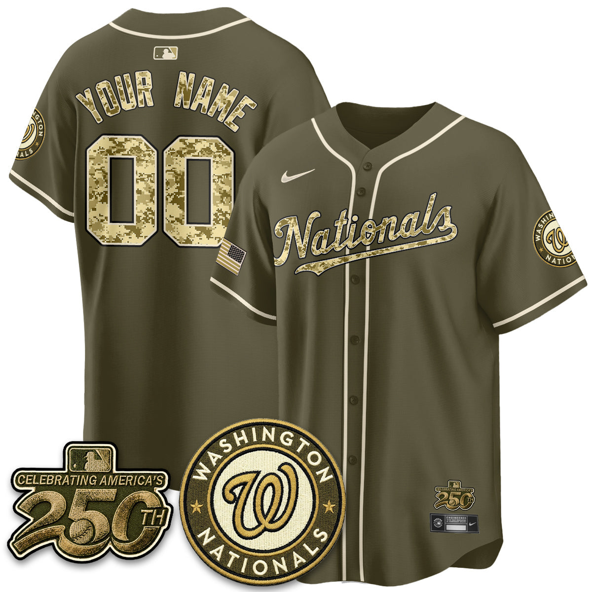 WSH Salute to Service 2026 Vapor Limited Custom Jersey - Stitched