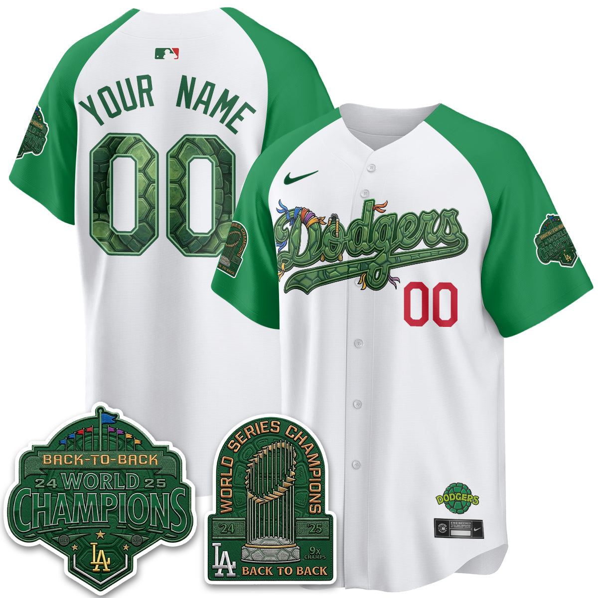 LAD x TMNT 2026 Vapor Custom Jersey - Stitched