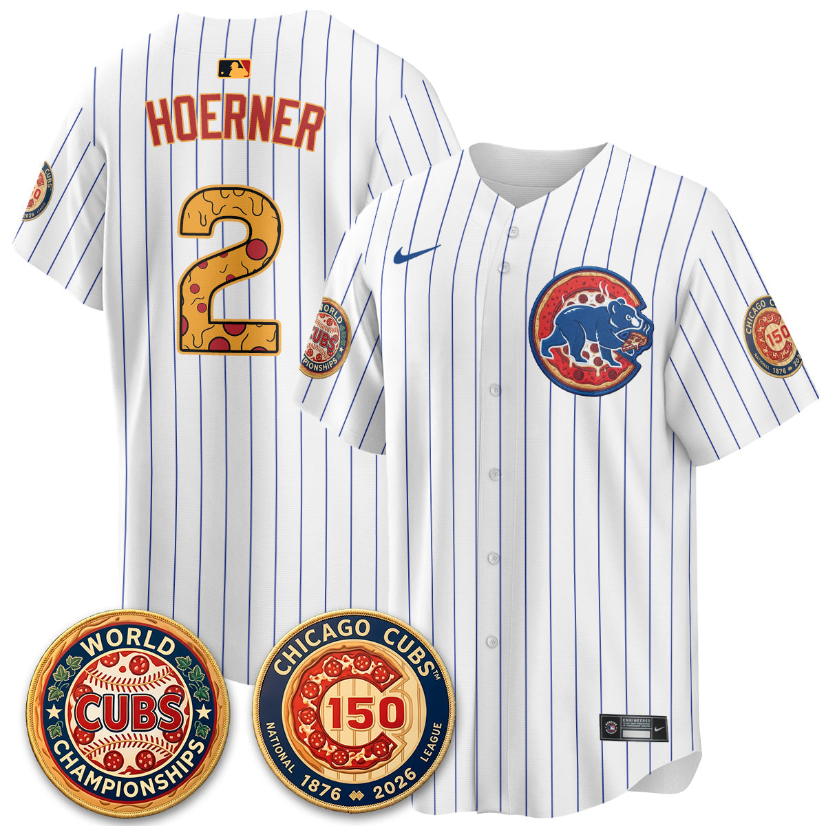 CHC Deep Dish Pizza Vapor Limited Royal Jersey - Stitched