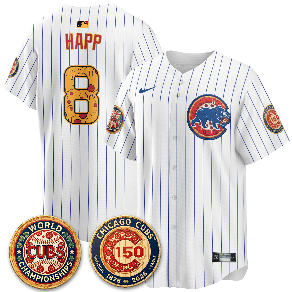 CHC Deep Dish Pizza Vapor Limited Royal Jersey - Stitched