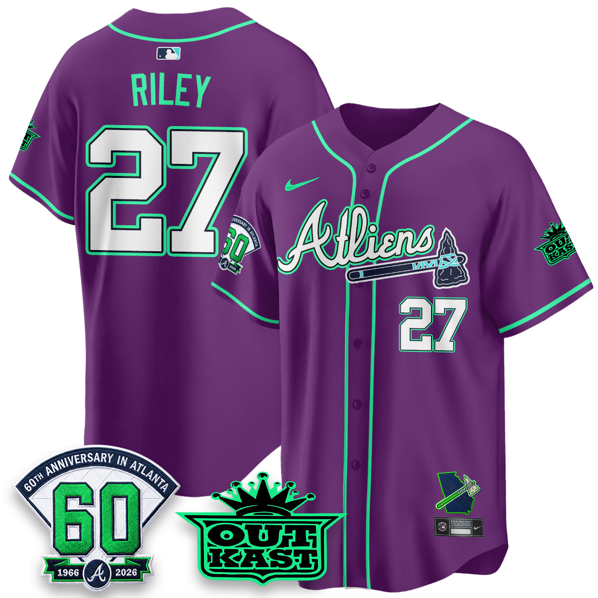 ATL x Atliens Cool Base Galaxy Version Jersey - Stitched (28)