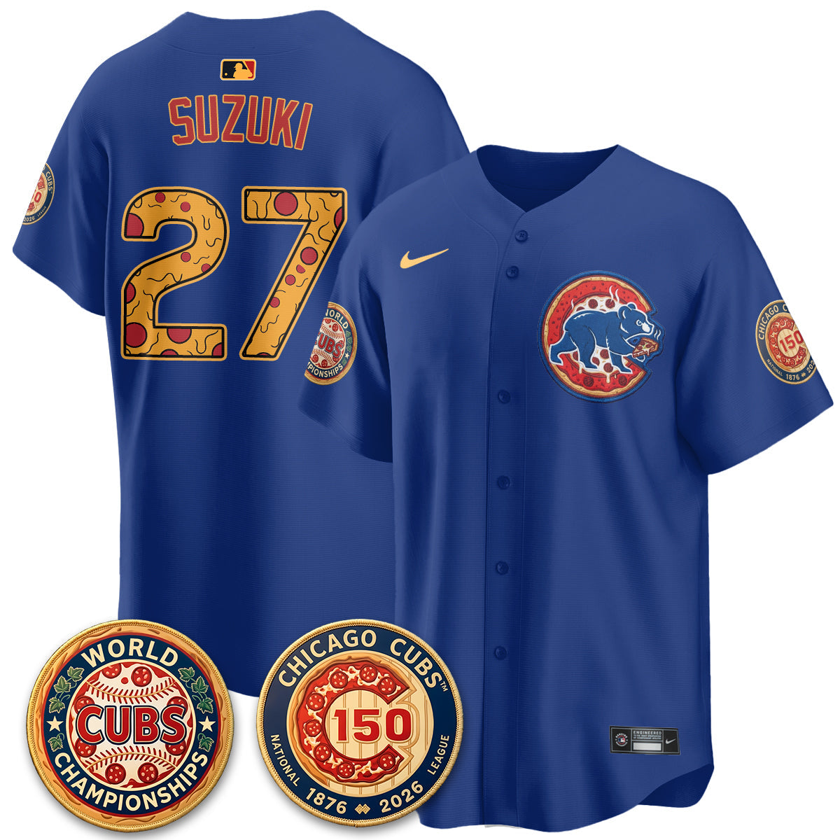 CHC Deep Dish Pizza Vapor Limited Royal Jersey - Stitched