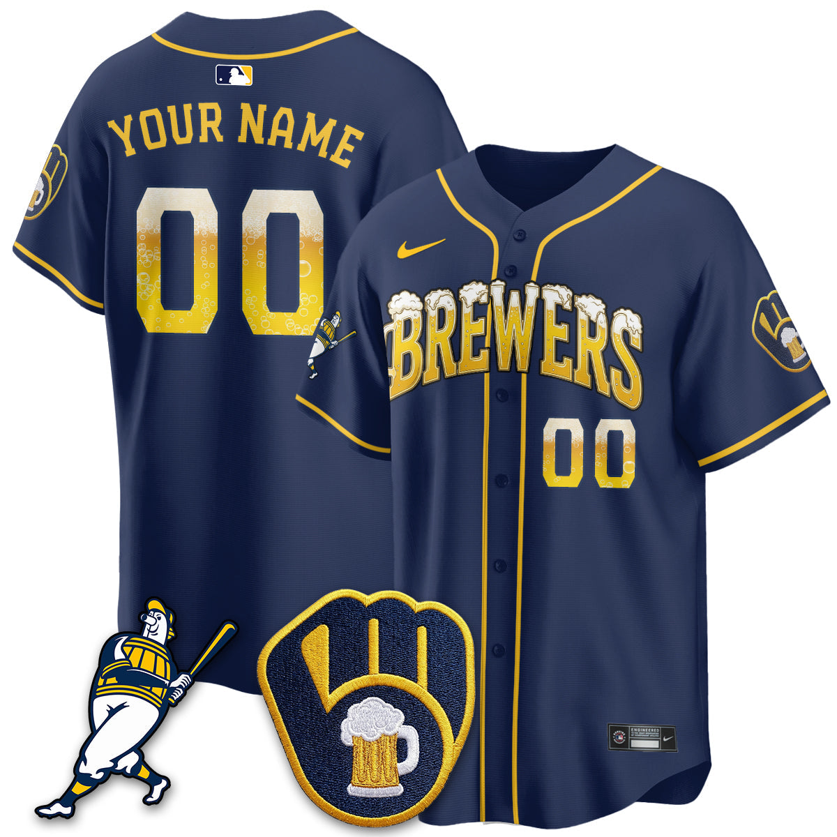 MIL "Pitcher & Pint" Edition Vapor Limited Custom Jersey - Stitched (2)