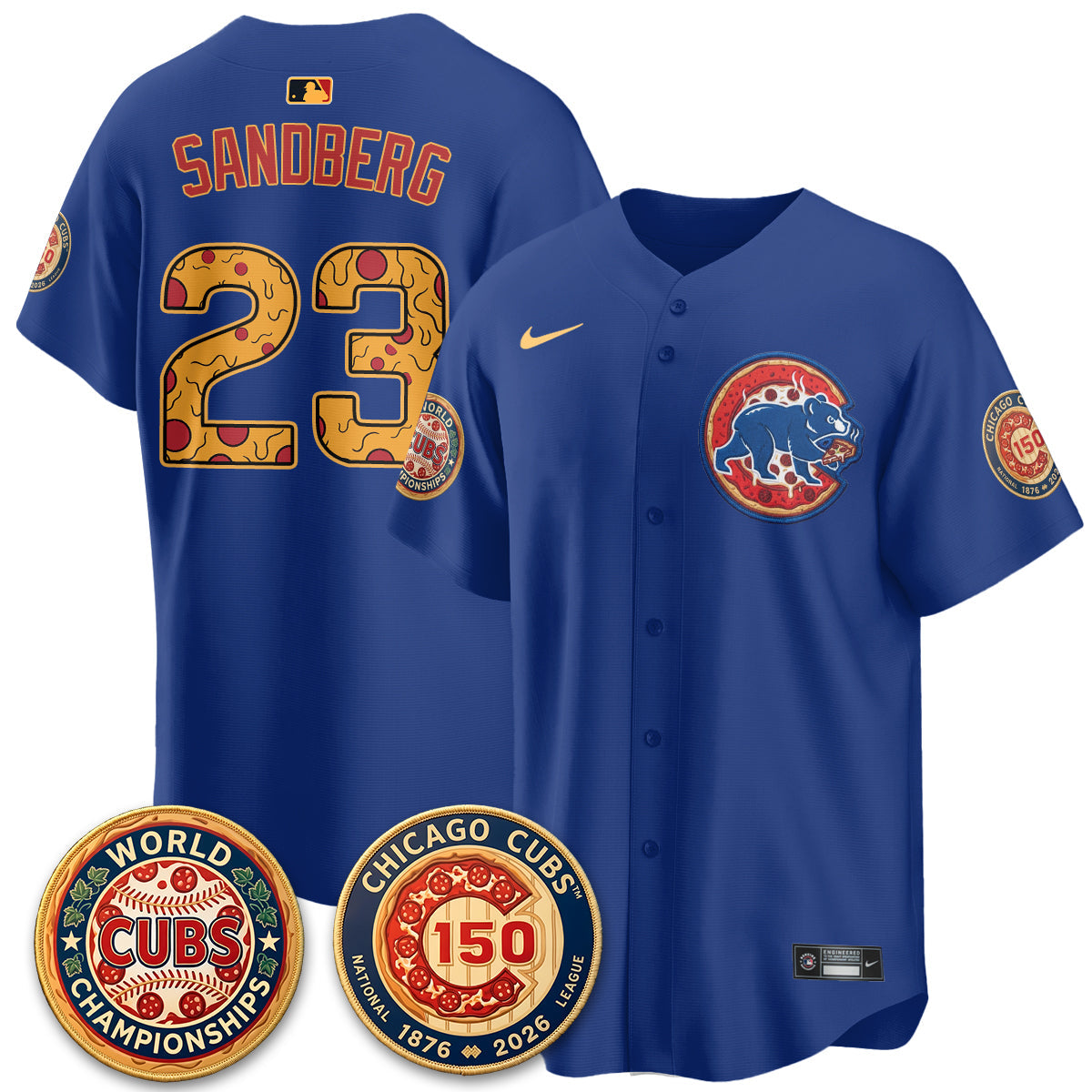 CHC Deep Dish Pizza Vapor Limited Royal Jersey - Stitched