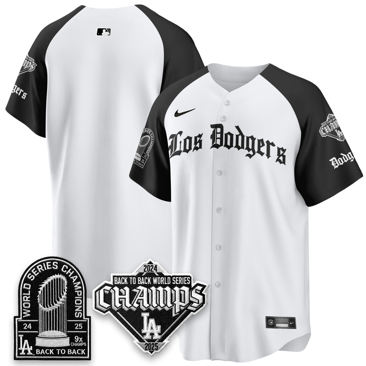 LAD World Series Champions B2B Patch Vapor Premier Limited Gothic Edition Jersey - Stitched