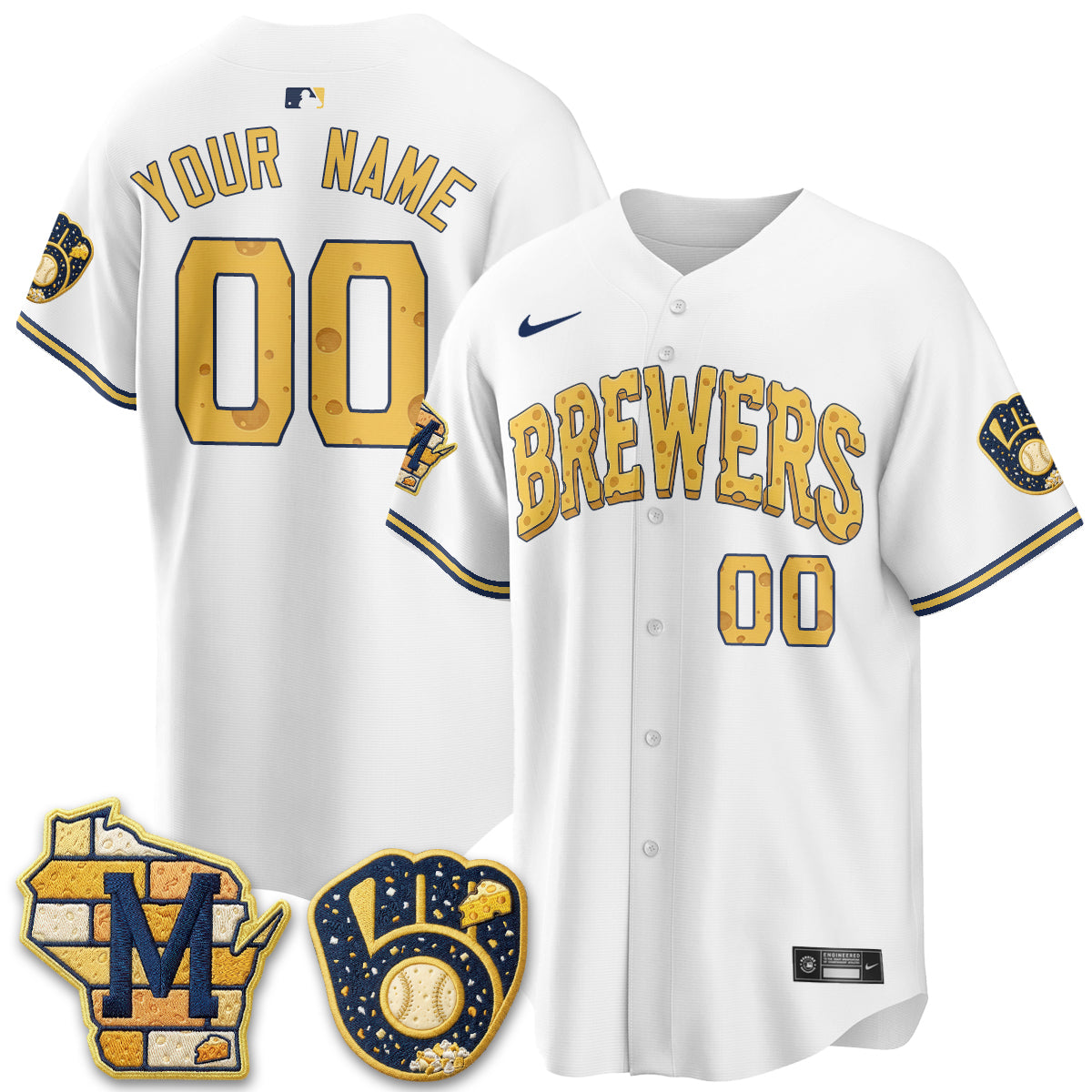 MIL Cheesehead Edition Vapor Limited Custom Jersey - Stitched